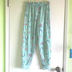 Eddie Bauer rainbow pj pants kids size large